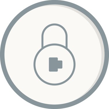 asma kilit ikon vektör çizimi