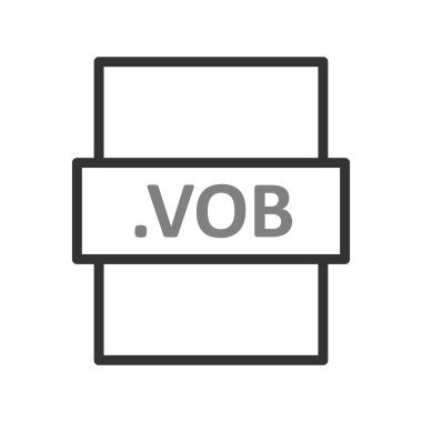 dosya biçimi simgesi, vektör illüstrasyonu