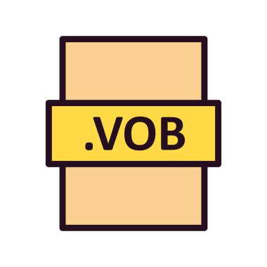 dosya biçimi simgesi, vektör illüstrasyonu