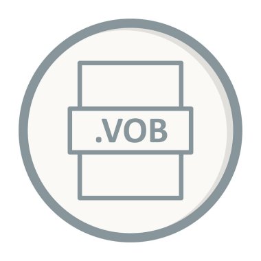 dosya biçimi simgesi, vektör illüstrasyonu