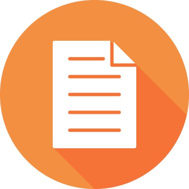 Belge. Web simgesi basit vektör illüstrasyonu 