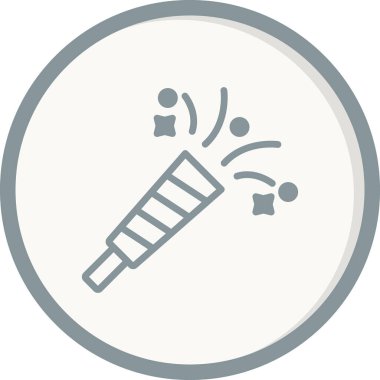 havai fişek simgesi, vektör çizimi