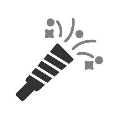 Parti Blower simgesi, vektör illüstrasyonu