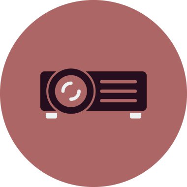 Projektör simgesi, modern vektör illüstrasyon tasarımı.