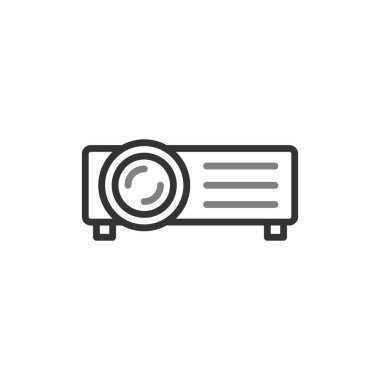 Projektör simgesi, modern vektör illüstrasyon tasarımı.