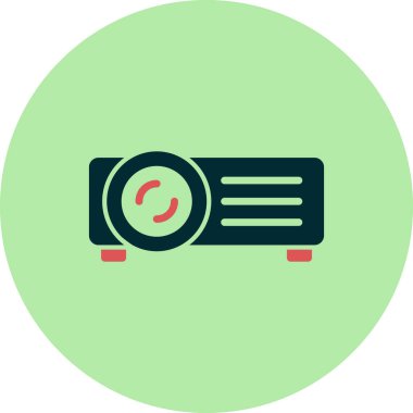 Projektör simgesi, modern vektör illüstrasyon tasarımı.