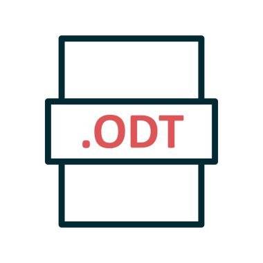 dosya biçimi simgesi, vektör illüstrasyonu