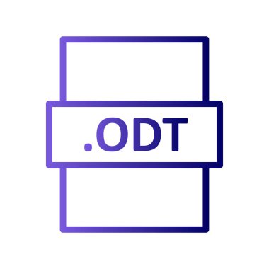 dosya biçimi simgesi, vektör illüstrasyonu