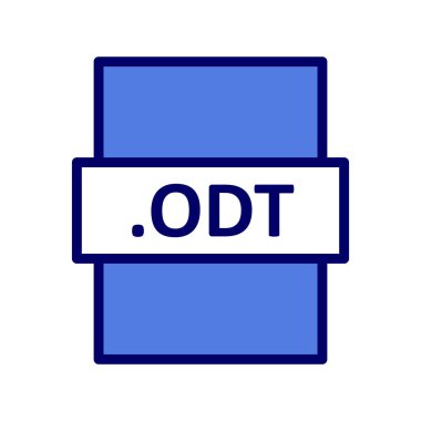 dosya biçimi simgesi, vektör illüstrasyonu