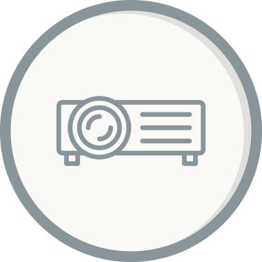 Projektör simgesi, modern vektör illüstrasyon tasarımı.