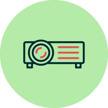 Projektör simgesi, modern vektör illüstrasyon tasarımı.