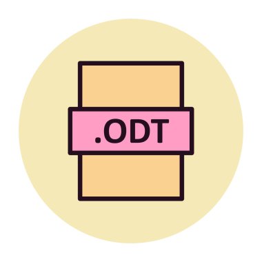 dosya biçimi simgesi, vektör illüstrasyonu