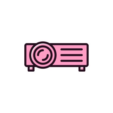 Projektör simgesi, modern vektör illüstrasyon tasarımı.