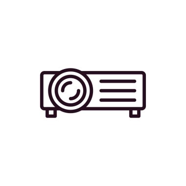 Projektör simgesi, modern vektör illüstrasyon tasarımı.