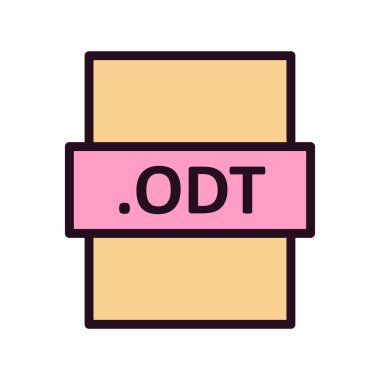 dosya biçimi simgesi, vektör illüstrasyonu