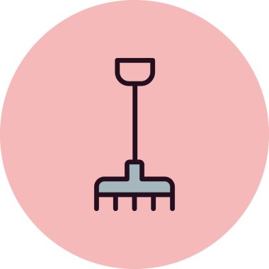  tırmık vektör çizimi, simge ögesi biçimi 