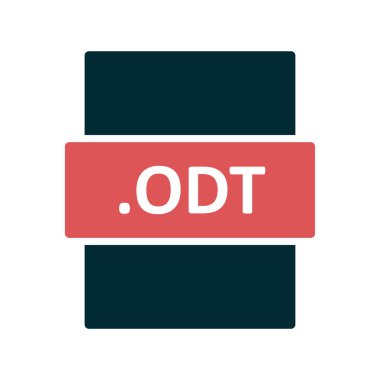 dosya biçimi simgesi, vektör illüstrasyonu