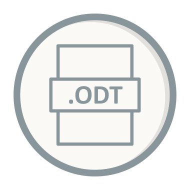 dosya biçimi simgesi, vektör illüstrasyonu