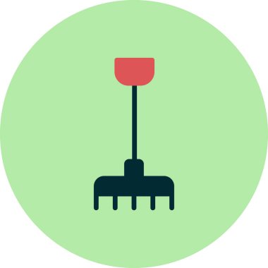  tırmık vektör çizimi, simge ögesi biçimi 