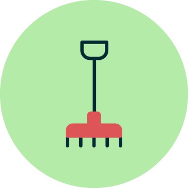  tırmık vektör çizimi, simge ögesi biçimi 