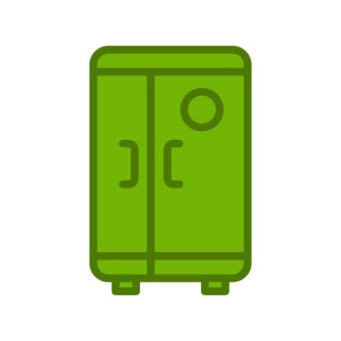 Buzdolabı simgesi, modern vektör illüstrasyon tasarımı