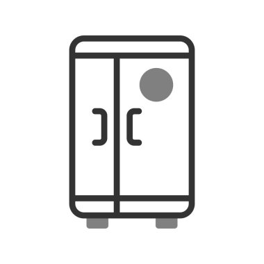 Buzdolabı simgesi, modern vektör illüstrasyon tasarımı