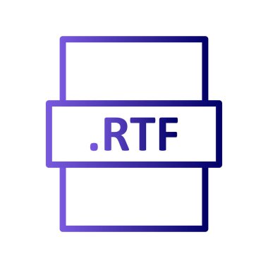 dosya biçimi simgesi, vektör illüstrasyonu