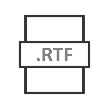 dosya biçimi simgesi, vektör illüstrasyonu