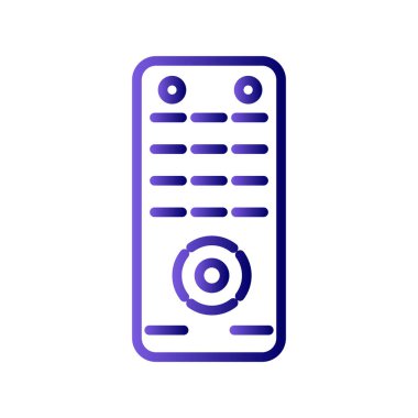 ses sistemi simgesi vektörü. İnce çizgi işareti. izole edilmiş sınır sembolü çizimi