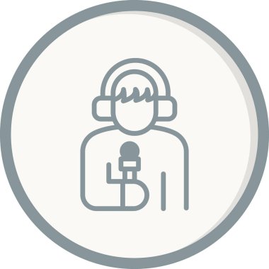 Bir kadın simgesinin vektör illüstrasyonu