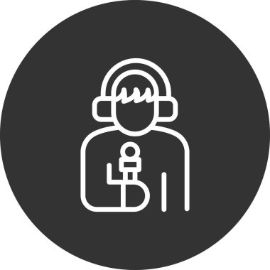 Bir insan simgesinin vektör illüstrasyonu