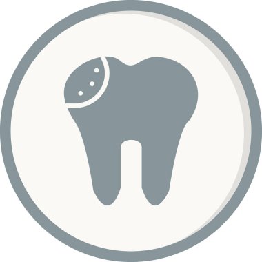 Diş. Web simgesi basit illüstrasyon