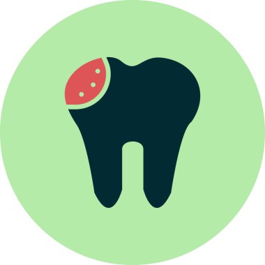 diş simgesi vektör illüstrasyonu