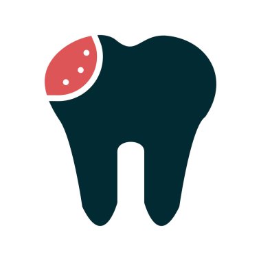 diş simgesi vektör illüstrasyonu