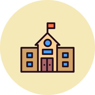 Üniversite simgesinin vektör illüstrasyonu