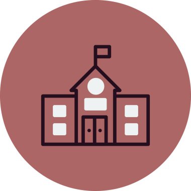 Bir üniversite simgesinin vektör illüstrasyonu