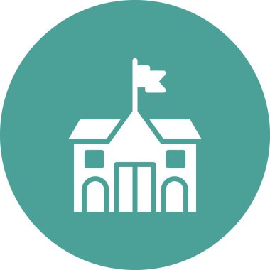 Üniversite simgesinin vektör illüstrasyonu