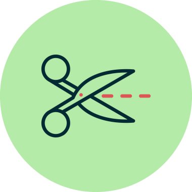 makas simgesi vektör illüstrasyonu