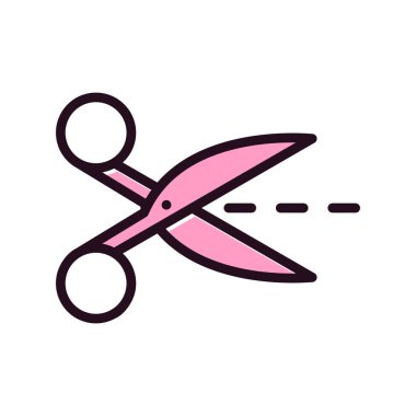 makas simgesi vektör illüstrasyonu