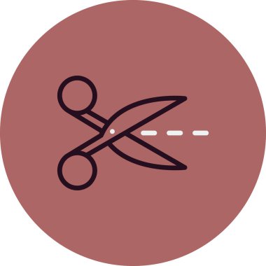 makas simgesi vektör illüstrasyonu