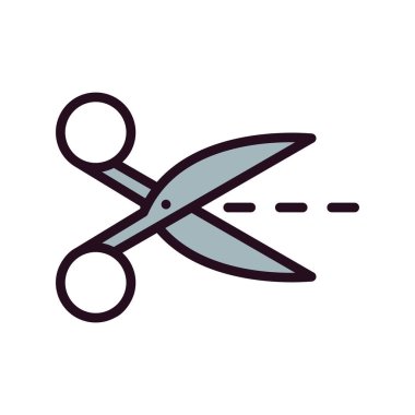 makas simgesi vektör illüstrasyonu