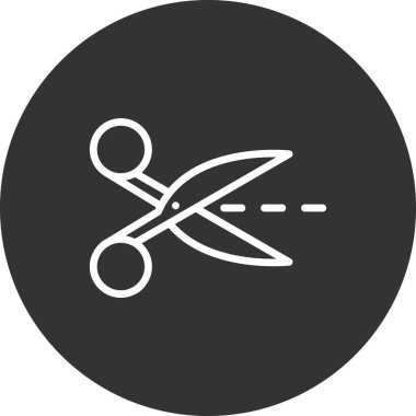 makas simgesi vektör illüstrasyonu