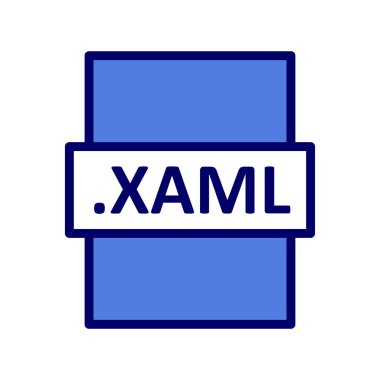 XAML dosya biçimi vektör illüstrasyonu