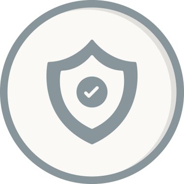 Kalkan. Web simgesi basit illüstrasyon