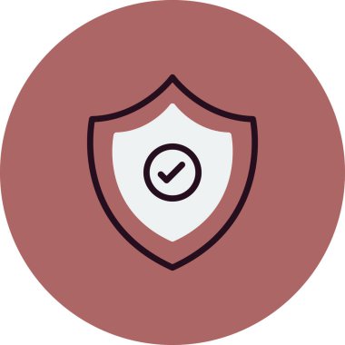 kalkan simgesi, vektör illüstrasyonu