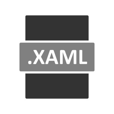 XAML dosya biçimi vektör illüstrasyonu