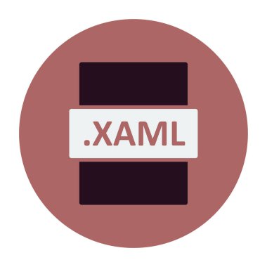 XAML dosya biçimi vektör illüstrasyonu