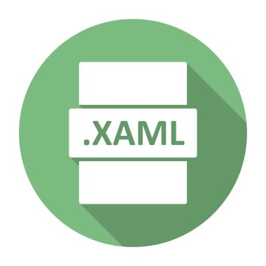 XAML dosya biçimi vektör illüstrasyonu