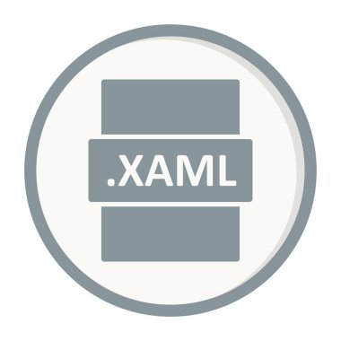 XAML dosya biçimi vektör illüstrasyonu