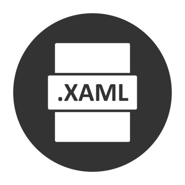 XAML dosya biçimi vektör illüstrasyonu